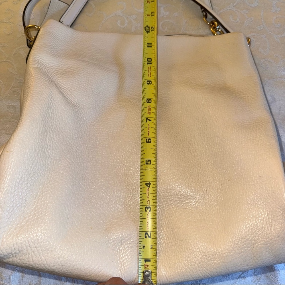 Coach Phoebe Pebbled Leather Shoulder Bag F35723 Bone Cream - Picture 13 of 16